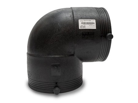 Отвод электросварной 90° PN16 SDR11 PE100 D180 Отвод электросварной 90° PN16 SDR11 PE100 D180
