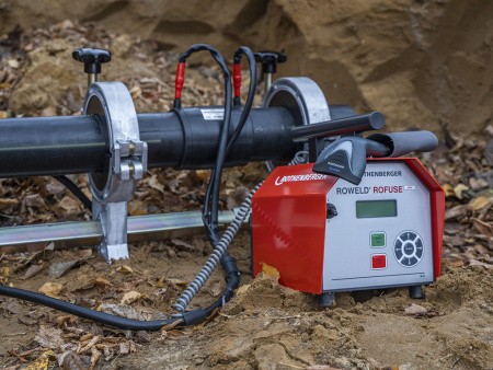 Муфта электросварная, процесс сварки.